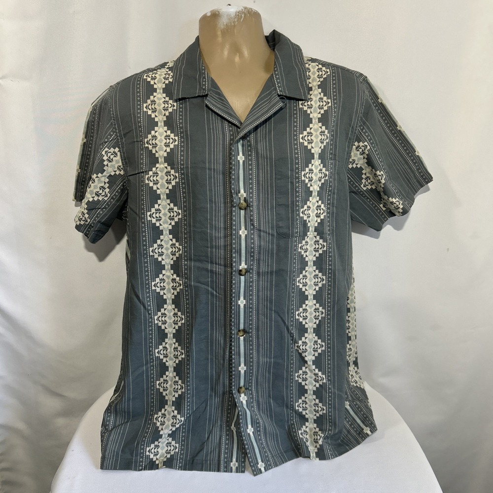 Pendleton Aztec Shirt Mens Size Large Aztec Pattern Southwestern Button
